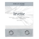 Firana IRVETTE kolor biały przelotki przelotki srebrne woal, velvet 140x250 ameliahome - SCURT/AH/IRVETTE/EYELETS/SILVER/140X250