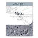 Firana MELIA kolor biały przelotki przelotki srebrne woal, plecionka 140x270 ameliahome - SCURT/AH/MELIA/EYELETS/140X270