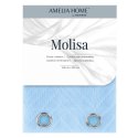 Firana MOLISA  błękitny haftowany motyw boho przelotki srebrne woal 140x250 ameliahome - SCURT/AH/MOLISA/EYELETS/BABYBLUE/1