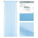 Firana MOLISA kolor błękitny haftowany motyw boho taśma woal 140x270 ameliahome - SCURT/AH/MOLISA/PLEAT/BABYBLUE/140X270