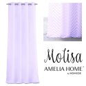 Firana MOLISA kolor liliowy haftowany motyw boho przelotki srebrne woal 140x270 ameliahome - SCURT/AH/MOLISA/EYELETS/LAVENDER/14