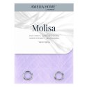 Firana MOLISA kolor liliowy haftowany motyw boho przelotki srebrne woal 140x270 ameliahome - SCURT/AH/MOLISA/EYELETS/LAVENDER/14