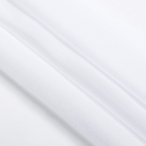 Firana POMPONS kolor biały przelotki przelotki srebrne woal 140x270 ameliahome - SCURT/AH/POMPONS/EYELETS/140X270