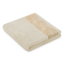 Ręcznik ALLIUM kolor beżowy styl klasyczny 50x90+70x130 ameliahome - TOWEL/AH/ALLIUM/BEIGE/SET50x90+70x130