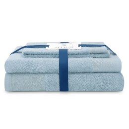 Ręcznik ALLIUM kolor błękitny styl klasyczny 30x50+50x90+70x130 ameliahome - TOWEL/AH/ALLIUM/BLUE/SET30x50+50x90+70x130