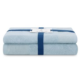 Ręcznik ALLIUM kolor błękitny styl klasyczny 50x90+70x130 ameliahome - TOWEL/AH/ALLIUM/BLUE/SET50x90+70x130