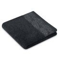 Ręcznik ALLIUM kolor czarny styl klasyczny 30x50+50x90+70x130 ameliahome - TOWEL/AH/ALLIUM/BLACK/SET30x50+50x90+70x130