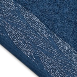 Ręcznik ALLIUM kolor granatowy styl klasyczny 70x130 ameliahome - TOWEL/AH/ALLIUM/NBLUE/70x130