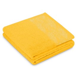 Ręcznik ALLIUM kolor żółty styl klasyczny 70x130 ameliahome - TOWEL/AH/ALLIUM/MUST/70x130