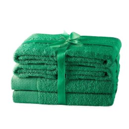 Ręcznik AMARI - AMELIAHOME kolor butelkowa zieleń styl klasyczny 2*70x140+4*50x100 AmeliaHome - TOWEL/AH/AMARI/GREEN/SET2*70x140