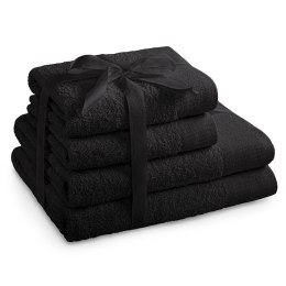 Ręcznik AMARI - AMELIAHOME kolor czarny styl klasyczny 2*70x140+2*50x100 AmeliaHome - TOWEL/AH/AMARI/BLA/SET2*70x140+2*50x100