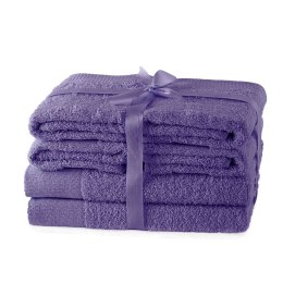 Ręcznik AMARI - AMELIAHOME kolor fioletowy styl klasyczny 2*70x140+4*50x100 AmeliaHome - TOWEL/AH/AMARI/PUR/SET2*70x140+4*50x100