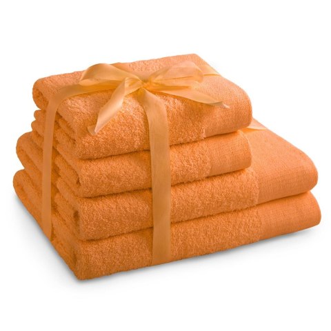 Ręcznik AMARI - AMELIAHOME kolor pomarańczowy styl klasyczny 2*70x140+2*50x100 AmeliaHome - TOWEL/AH/AMARI/ORA/SET2*70x140+2*50x