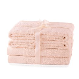 Ręcznik AMARI - AMELIAHOME kolor pudrowy róż styl klasyczny 2*70x140+4*50x100 AmeliaHome - TOWEL/AH/AMARI/PINK/SET2*70x140+4*50x