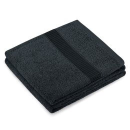 Ręcznik AVIUM kolor czarny styl klasyczny 70x130 ameliahome - TOWEL/AH/AVIUM/BLACK/70x130