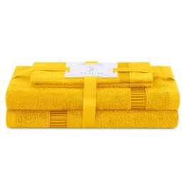 Ręcznik AVIUM kolor żółty styl klasyczny 30x50+50x90+70x130 ameliahome - TOWEL/AH/AVIUM/MUST/SET30x50+50x90+70x130