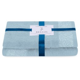 Ręcznik BELLIS kolor błękitny styl klasyczny 50x90+70x130 ameliahome - TOWEL/AH/BELLIS/BLUE/SET50x90+70x130