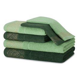 Ręcznik BELLIS kolor butelkowa zieleń styl klasyczny 2*30x50+2*50x90+2*70x130 ameliahome - TOWEL/AH/BELLIS/BGR+CE/SET2*30x50+2*5