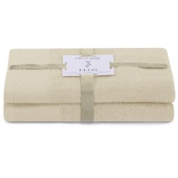 Ręcznik FLOS kolor beżowy styl klasyczny 50x90+70x130 ameliahome - TOWEL/AH/FLOS/BEIGE/SET50x90+70x130