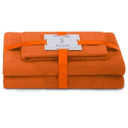 Ręcznik FLOS kolor rudy styl klasyczny 30x50+50x90+70x130 ameliahome - TOWEL/AH/FLOS/GING/SET30x50+50x90+70x130