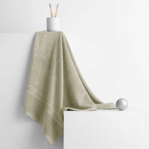 Ręcznik RUBRUM kolor beżowy styl klasyczny 70x130 ameliahome - TOWEL/AH/RUBRUM/BEIGE/70x130