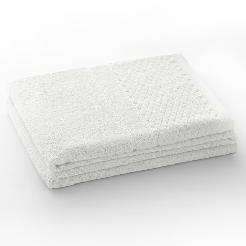 Ręcznik RUBRUM kolor biały styl klasyczny 70x130 ameliahome - TOWEL/AH/RUBRUM/WHITE/70x130