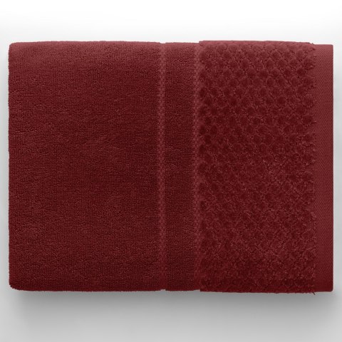 Ręcznik RUBRUM kolor bordowy styl klasyczny 50x90 ameliahome - TOWEL/AH/RUBRUM/D.RED/50x90