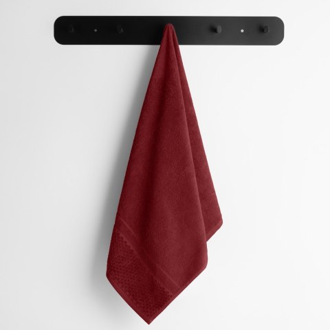 Ręcznik RUBRUM kolor bordowy styl klasyczny 50x90 ameliahome - TOWEL/AH/RUBRUM/D.RED/50x90