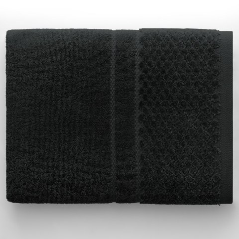 Ręcznik RUBRUM kolor czarny styl klasyczny 50x90 ameliahome - TOWEL/AH/RUBRUM/BLACK/50x90