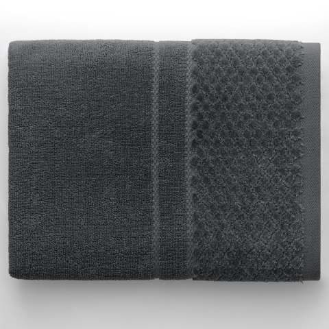 Ręcznik RUBRUM kolor grafitowy styl klasyczny 50x90 ameliahome - TOWEL/AH/RUBRUM/CHARC/50x90