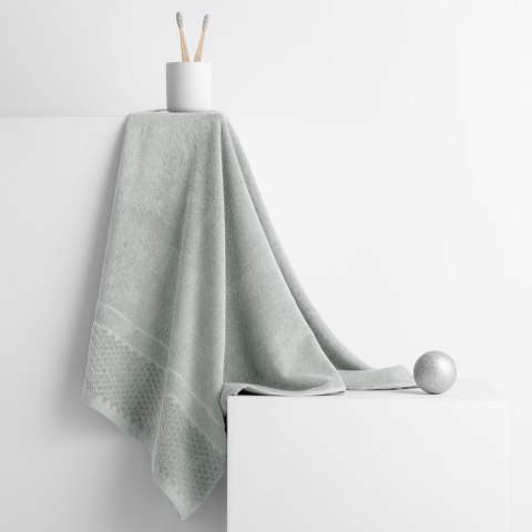 Ręcznik RUBRUM kolor szary styl klasyczny 50x90 ameliahome - TOWEL/AH/RUBRUM/SILV/50x90