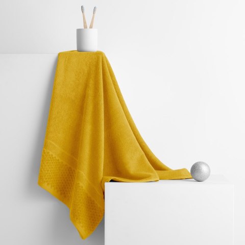 Ręcznik RUBRUM kolor żółty styl klasyczny 50x90 ameliahome - TOWEL/AH/RUBRUM/MUST/50x90