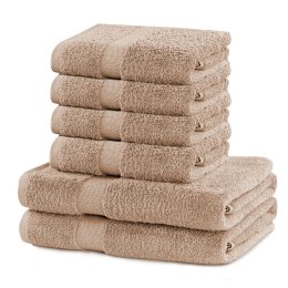 Ręcznik MARINA kolor beżowy styl klasyczny 2*70x140+4*50x100 DecoKing - TOWEL/MARINA/BEI/SET2*70x140+4*50x100