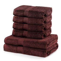 Ręcznik MARINA kolor brązowy styl klasyczny 2*70x140+4*50x100 DecoKing - TOWEL/MARINA/BRO/SET2*70x140+4*50x100