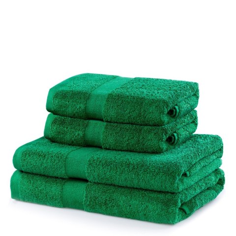 Ręcznik MARINA kolor butelkowa zieleń styl klasyczny 2*70x140+2*50x100 DecoKing - TOWEL/MARINA/GREEN/SET2*70x140+2*50x100
