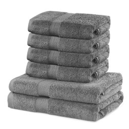 Ręcznik MARINA kolor szary styl klasyczny 2*70x140+4*50x100 DecoKing - TOWEL/MARINA/SIL/SET2*70x140+4*50x100