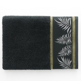 Ręcznik PAVOS kolor czarny styl klasyczny 70x140 ameliahome - TOWEL/AH/PAVOS/BLACK/70x140