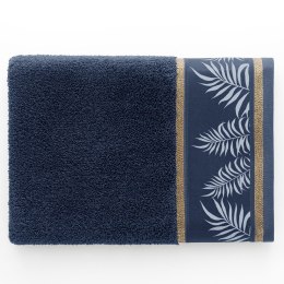 Ręcznik PAVOS kolor granatowy styl klasyczny 50x90 ameliahome - TOWEL/AH/PAVOS/NAVY/50x90