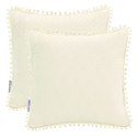 Poszewka dekoracyjna MEADORE 45x45 ameliahome - CUS/AH/MEADORE/CREAM/45x45*2