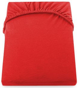 Prześcieradło AMBER kolor czerwony jersey 100-120x200