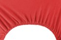 Prześcieradło AMBER kolor czerwony jersey 200-220x200x30