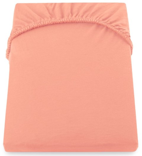 Prześcieradło AMBER kolor koralowy jersey 200-220x200x30