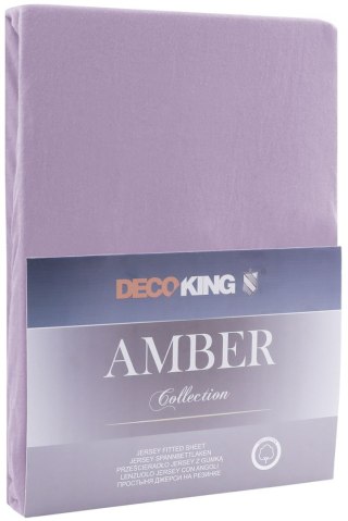 Prześcieradło AMBER kolor liliowy 100-120x200x30