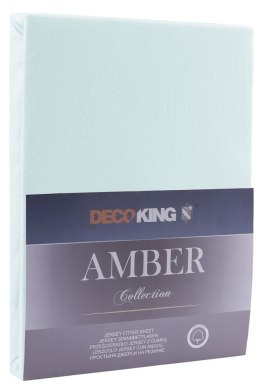 Prześcieradło AMBER kolor miętowy jersey 200-220x200x30