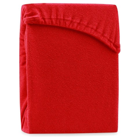 Prześcieradło RUBY frotte kolor czerwony 160-180x200x30