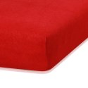 Prześcieradło RUBY frotte kolor czerwony 160-180x200x30