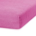 Prześcieradło RUBY frotte kolor różowy 220-240x220x30