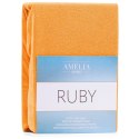 Prześcieradło RUBY frotte 80-90x200 ameliahome - FITTEDFRO/AH/RUBY/ORANGE50/80-90x200+30