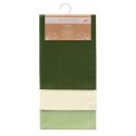Ręcznik kuchenny LETTY kolor zielony gładki motyw klasyczny styl klasyczny 50x70 ameliahome - KIT/AH/LETTY/PLAIN/OLIVES/3PACK/50
