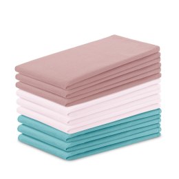 Zestaw bawełnianych ręczników kuchennych 9 szt. 50x70 cm Różowo - morski SABRIE - KIT/AH/LETTY/PLAIN/TURQ&PINKS/9PACK/50X70